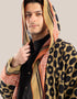 Hooded jacket with long sleeves